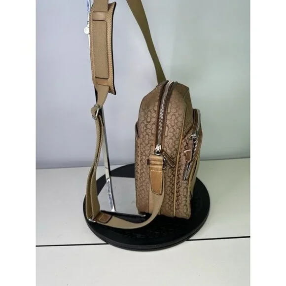 Vintage Coach 4274 Shoulder Bag Canvas/Leather Brown